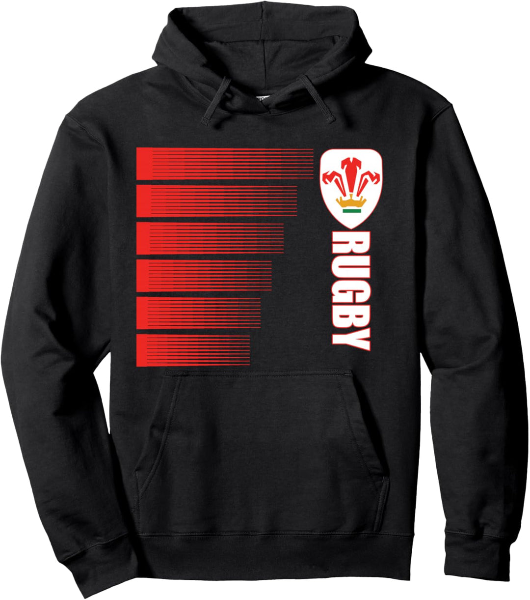Wales Rugby-Trikot Walisisch Rugby 2-seitige Pullover Hoodie