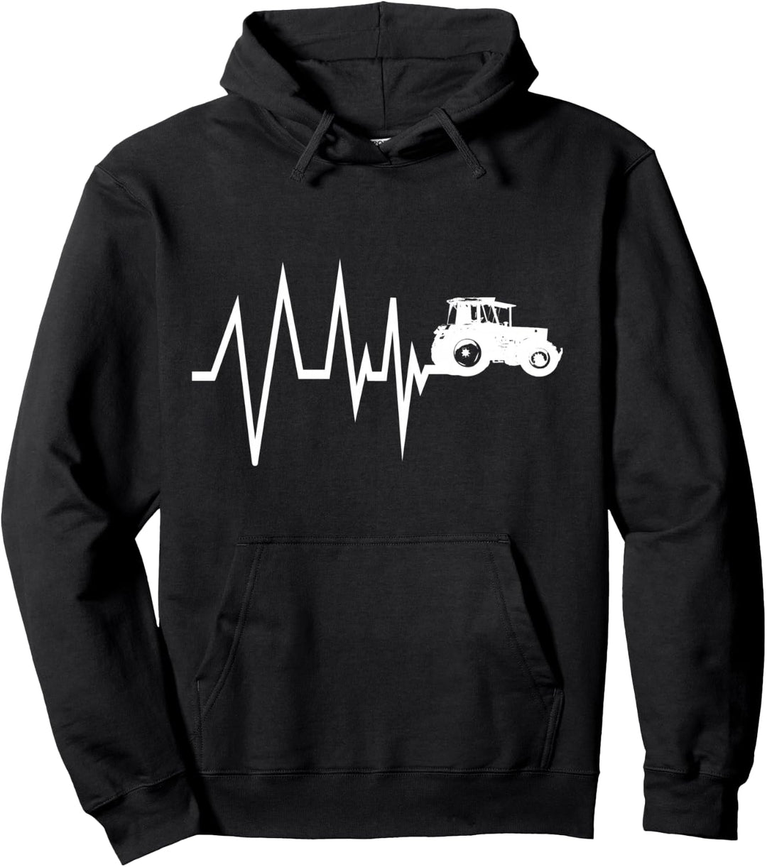 Traktor Landwirt Bauer Schlepper Herzschlag Trecker Geschenk Pullover Hoodie