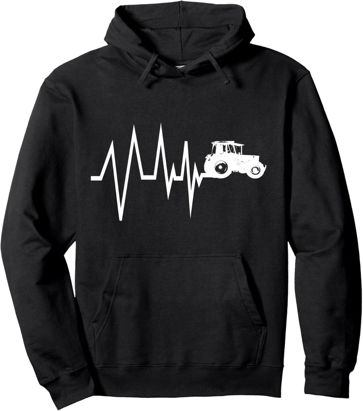 Traktor Landwirt Bauer Schlepper Herzschlag Trecker Geschenk Pullover Hoodie