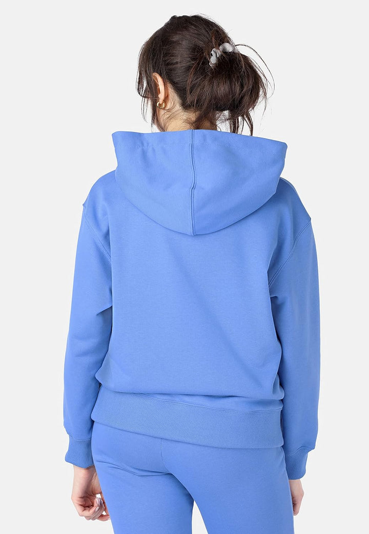 Bellivalini Kapuzenpullover lang Damen Hoodie Sportanzug Oberteil Jogging Pullover BLV210 XS Blau, X