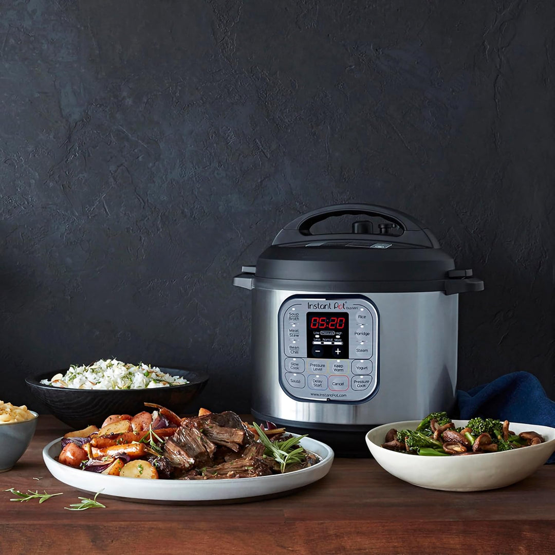 Instant Pot Duo 30 Elektro-Multikocher 3L - Schnellkochtopf, Schongarer, Reiskocher, Sautierpfanne,