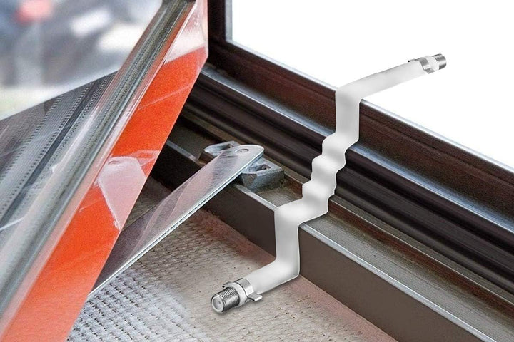 Selfsat H30D2+ 2 Teilnehmer SAT Flachantenne Flat mit Fensterdurchführung Full HD weiss