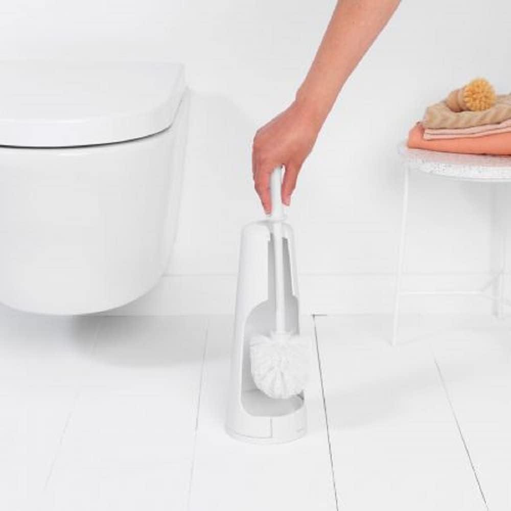 Brabantia Renew Collection WC-Garnitur, Stahl, Weiss, Einheitsgrösse White, White