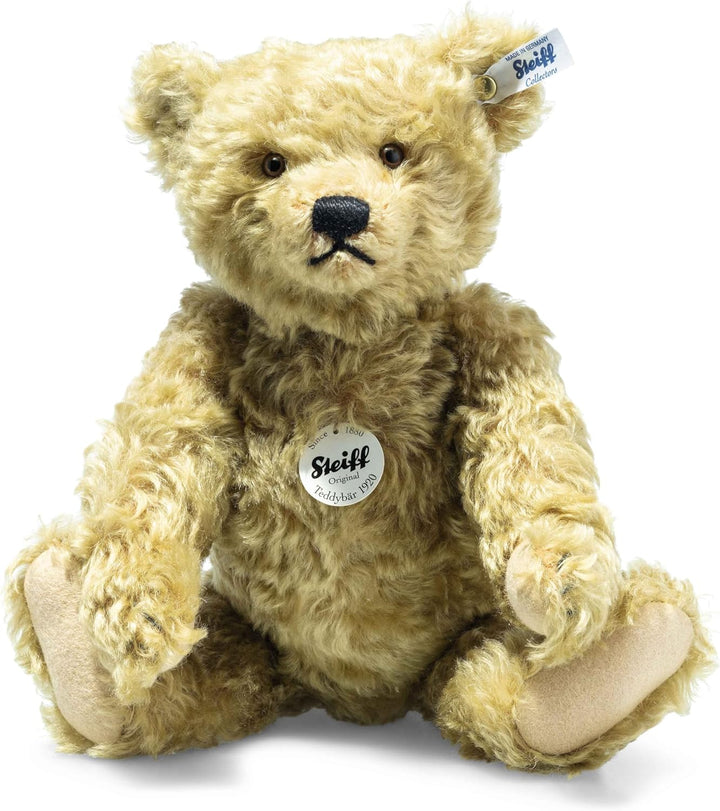 Steiff Classic 1920 Teddybär, 35 cm, Teddybär mit Stimme, für Sammler, weich & nicht waschbar, hellb