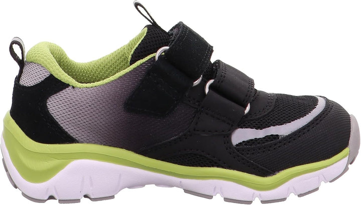 Superfit Jungen Sport5 Gore-tex Sneaker 23 EU Weit Schwarz Hellgrün 0000, 23 EU Weit Schwarz Hellgr&amp;