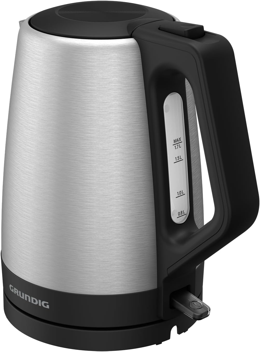 Grundig WK 4420 L Wasserkocher, 2.200 W Leistung, 1,7 l, Kabelaufwicklung, automatische Abschaltung,