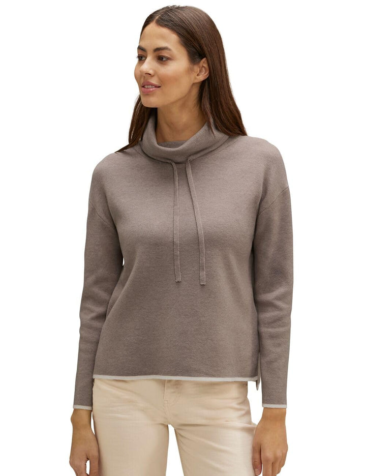STREET ONE Damen A302491 Strickpullover 42 Gentle Blue Melange, 42 Gentle Blue Melange