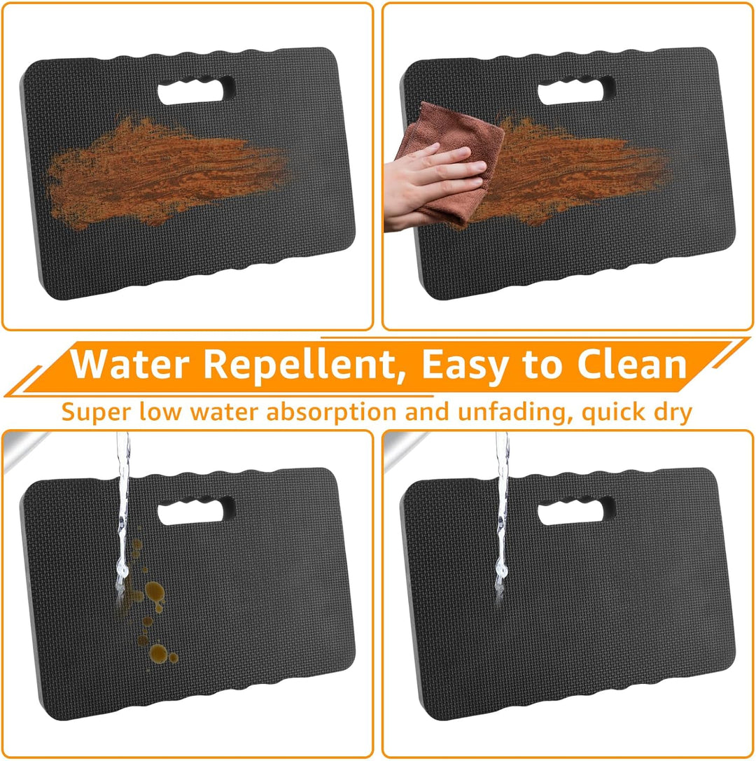 APACALI 3 Stück Garten Kniekissen Schwarz, 43x28x4CM Kniekissen Arbeit, Dicken Kniekissen Garten, Wa