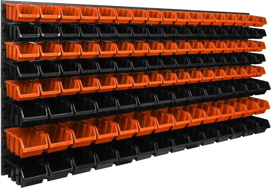 botle 127 stck. Box Lagersystem Wandregal 173 x 78cm Stapelboxen Schüttenregal Sichtlagerkästen Extr