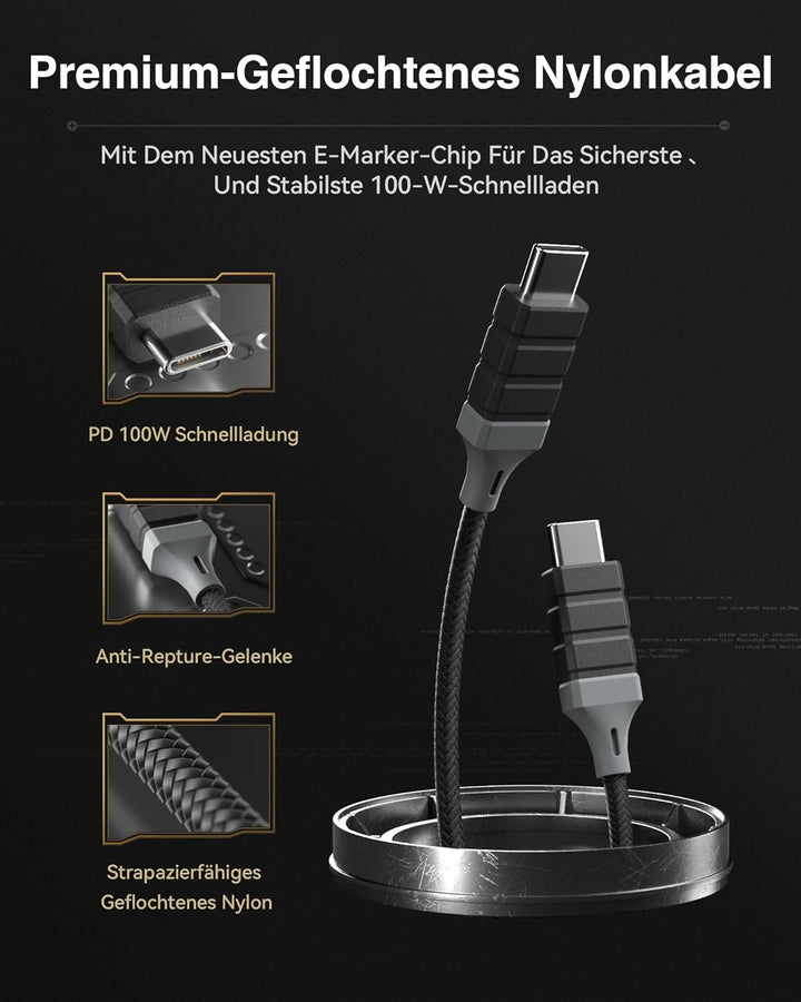 imuto Powerbank USB C 𝟏𝟎𝟎𝐖, 26800mah Power Bank Schnellladefunktion PD3.0, QC3.0 Externer Handy-Akku