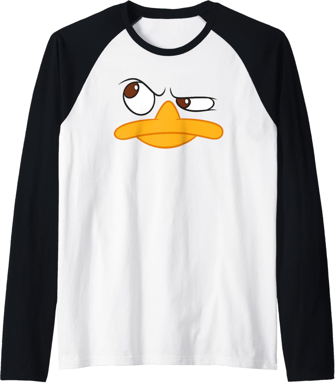 Disney Phineas und Ferb Perry Platypus Big Face Outline Raglan