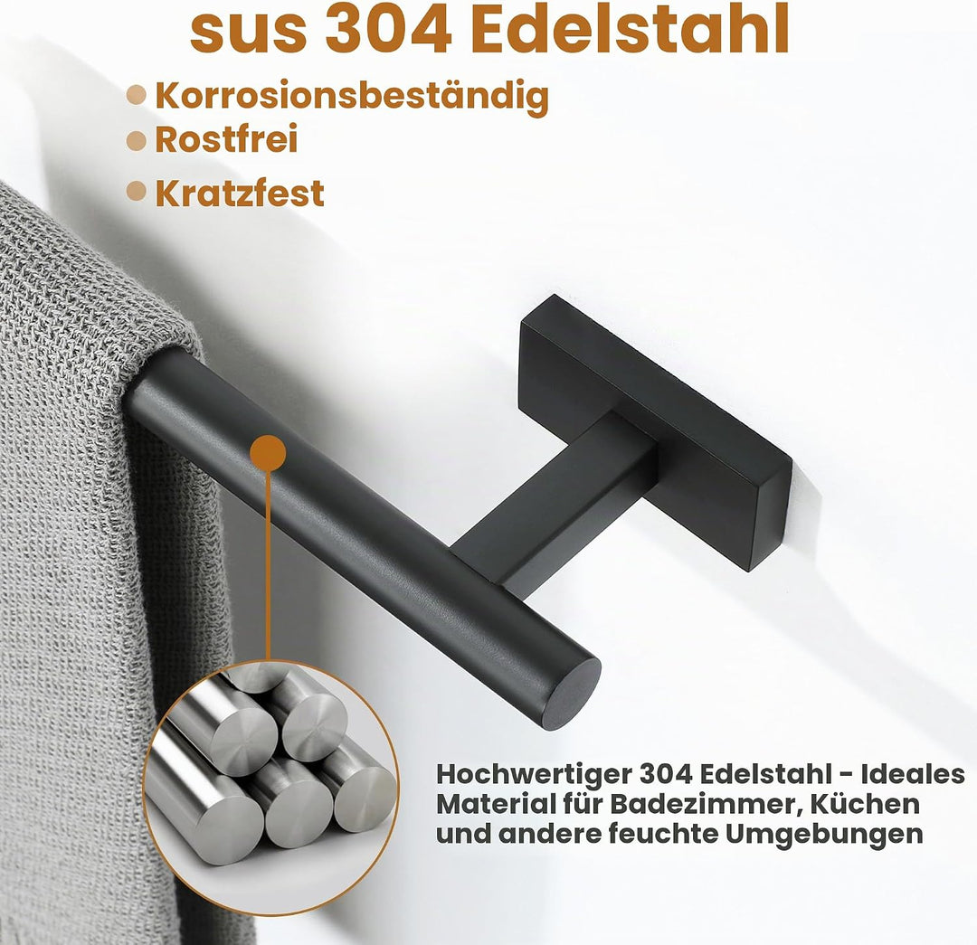 Handtuchhalter 304 Edelstahl Handtuchstange Wandmontage Handtuchhalter Badezimmer Set Bad Handtuch H