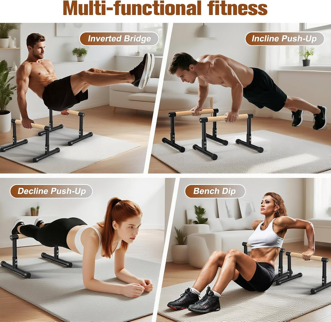 RELIFE REBUILD YOUR LIFE Dip Station Dip Bar Barren Parallettes Push Up Dip-Ständer Einstellbar Eins