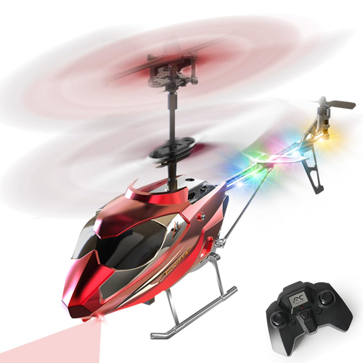 VATOS RC-Hubschrauber für Jungen, 2.4G Ferngesteuerter Hubschrauber mit LED-Licht für Kinder ab 12 J