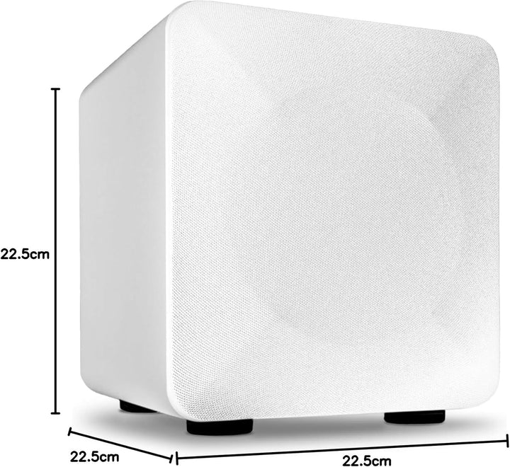 Audioengine S6 Aktiv Subwoofer 15 cm kompakte Grösse, kraftvoller Bass in einem kleinen Paket - 210