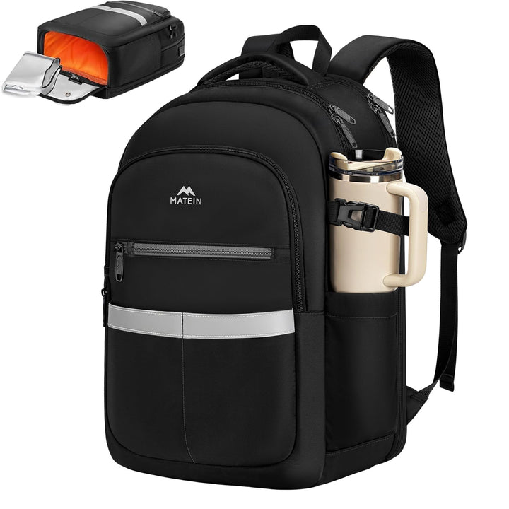 MATEIN Rucksack mit Schuhfach Abnehmbarem, Anti-Diebstahl LaptopRucksack 15,6 Zoll, Rucksack Herren