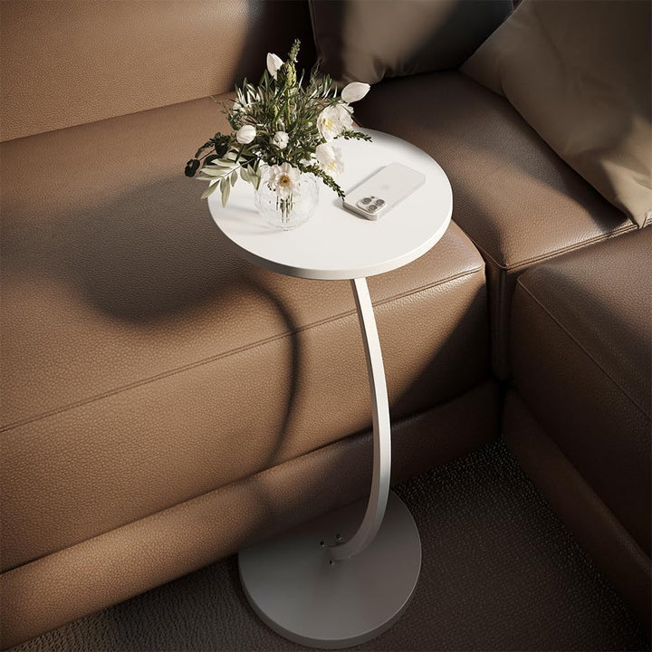 Vicco Beistelltisch Alvio, Weiss, 40 x 60 cm, als Ablagefläche für Wohnzimmer oder Schlafzimmer eins