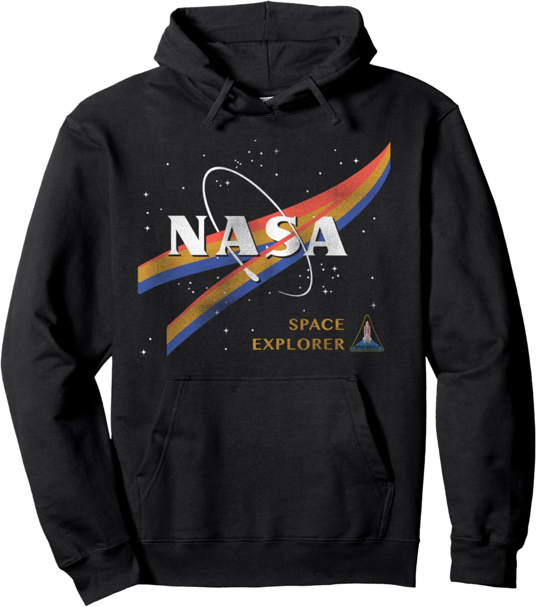 NASA Retro Chevron Space Shuttle Logo Pullover Hoodie