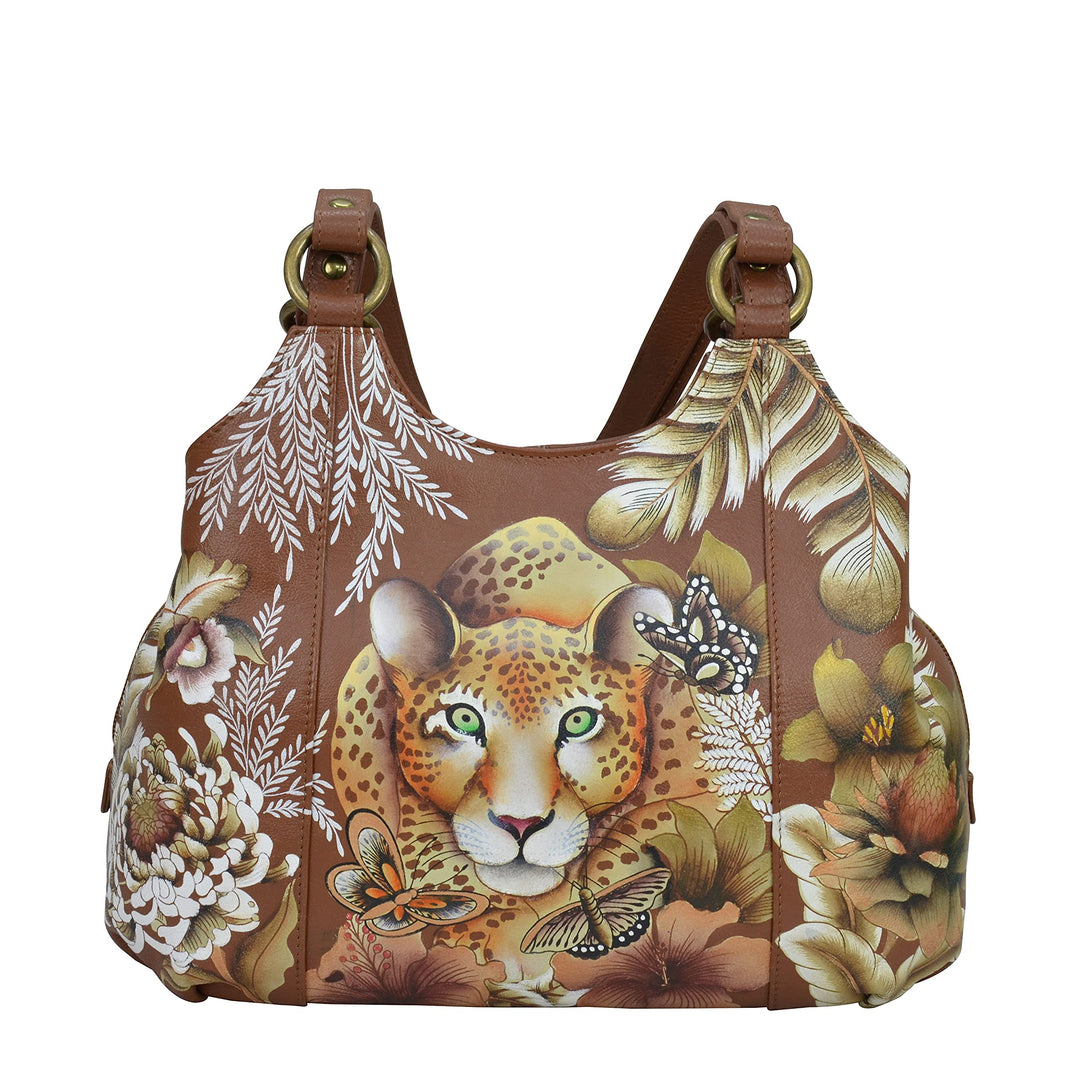 AnUSCHKA 469 DNP, Damen Umhängetasche Einheitsgrösse Cleopatra's Leopard Tan, Einheitsgrösse Cleopat
