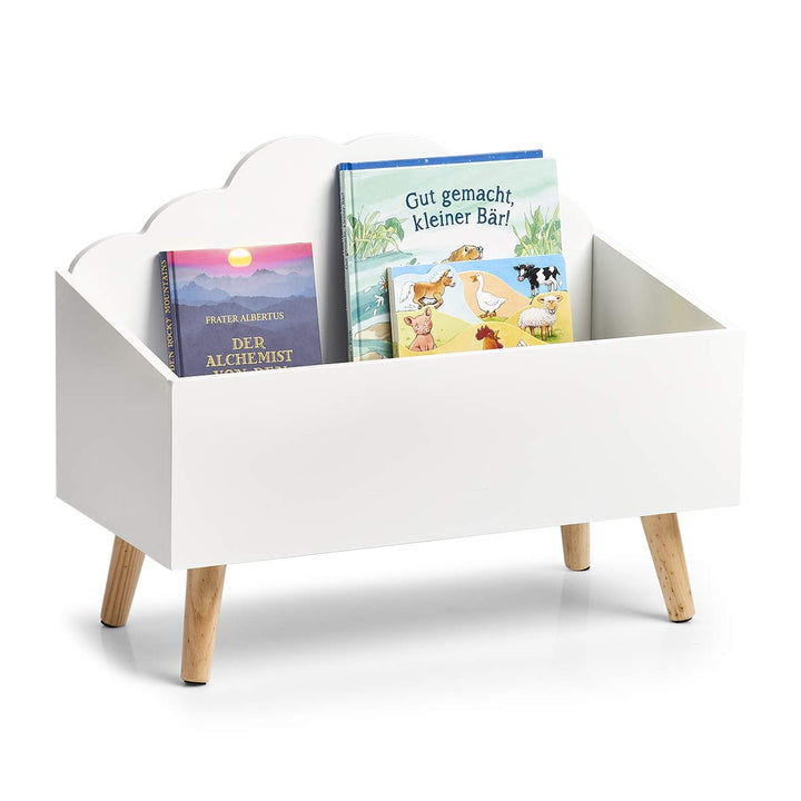 Zeller 13503 Kinder-Aufbewahrungstruhe 'Wolke', MDF, weiss, ca. 58 x 28 x 45 cm, Kindermöbel, Kids,