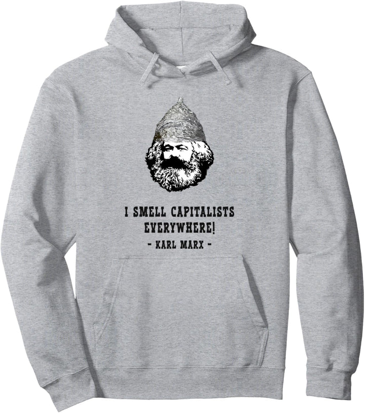 Karl-Marx mit Aluhut, Aluhut, lustiges Marx Pullover Hoodie