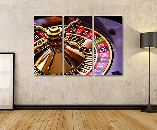 islandburner Bild Bilder auf Leinwand Roulette V2 Casino Spielhalle 3p XXL Poster Leinwandbild Wandb