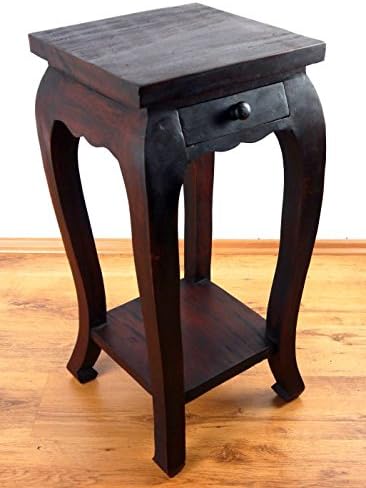 livasia Opiumtisch, extrahoch mit Schublade, asiatischer Massivholztisch der Marke Asia Wohnstudio,