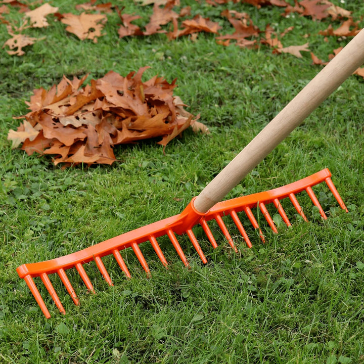 Profi Heurechen 60cm Spar Set - Rasenrechen mit geschwungener Form - Robuster Rechen für den Garten