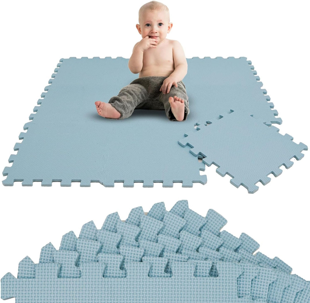 LittleTom 9 Teile Spielmatte Baby Puzzlematte ab Null - 30x30 Krabbelmatte Baby - Spielmatte Kinder
