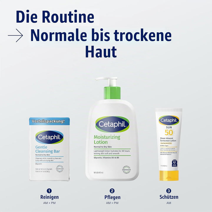 Cetaphil Cetaphil Sanfte Reinigungsriegel, 130 ml, 3 Stück