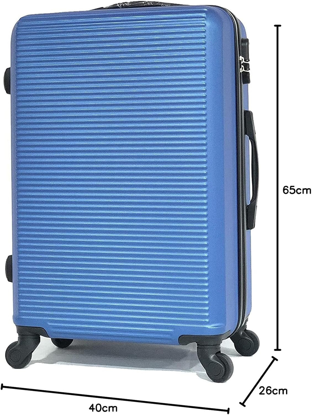 CELIMS Koffer für mittelgrosse Kabine, gross, mit oder ohne Kosmetiktasche – französische Marke Blau