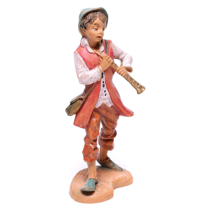 Holyart Hirte mit Flöte für 10 cm Krippe von Fontanini