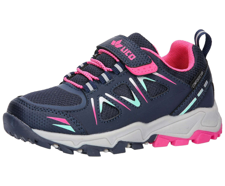 Lico Unisex Kinder Allen Vs Cross-Laufschuh 38 EU Marine Pink Türkis, 38 EU Marine Pink Türkis