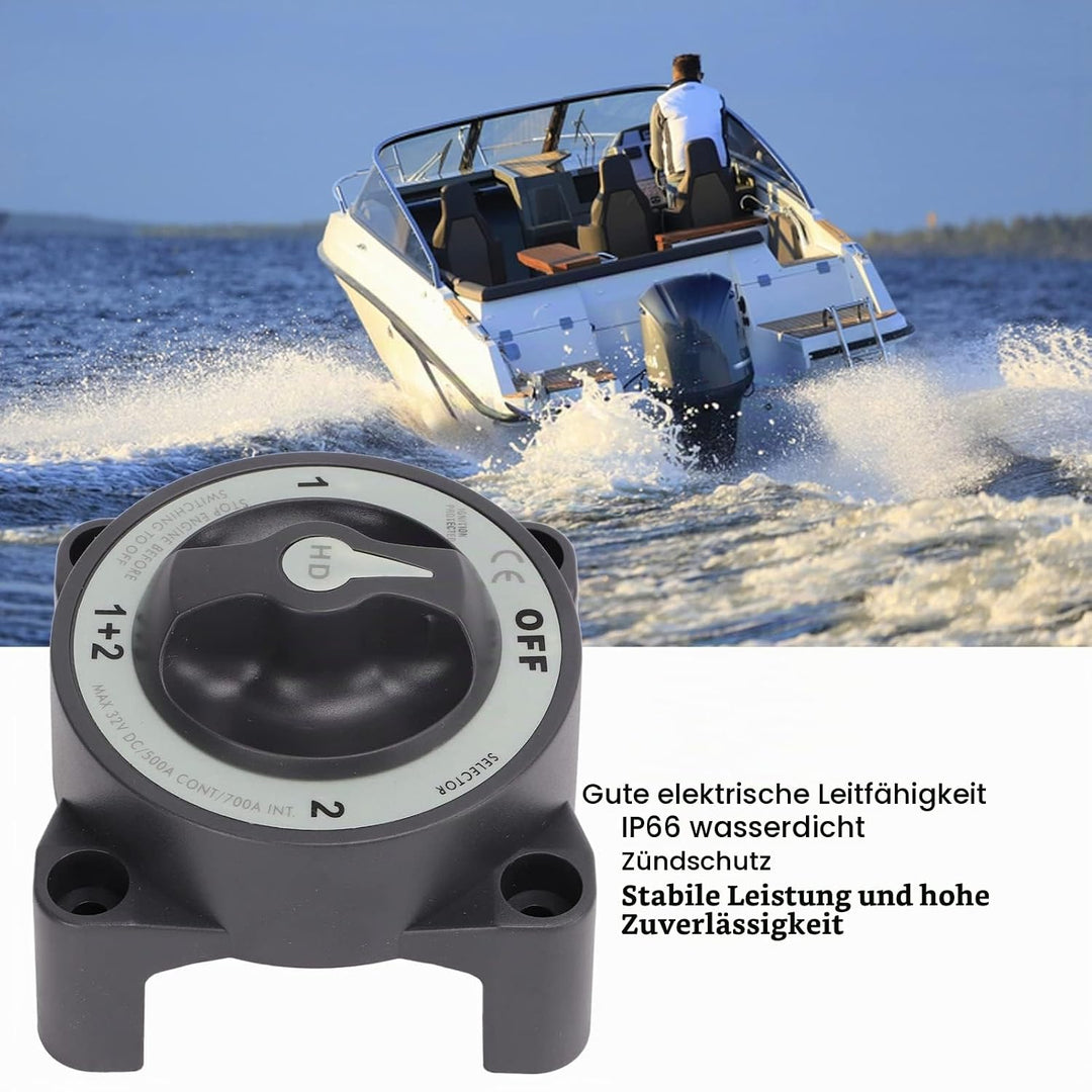 500 A Marine-Batterietrennschalter 4-Positionen-Batterietrennschalter für Wohnmobilboote