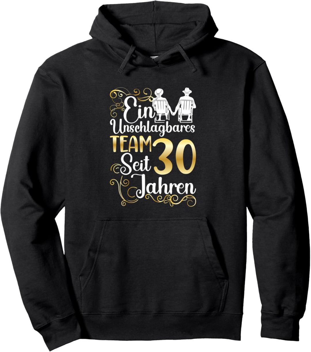 Perlenhochzeit 30 Jahre Verheiratet Hochzeitstag Pullover Hoodie