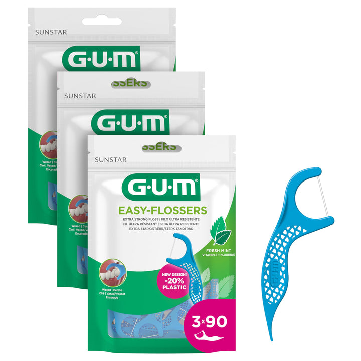 GUM EASY-FLOSSERS | Zahnseidesticks | Entfernen Speisereste und Plaque aus Zahnzwischenräumen | Besc