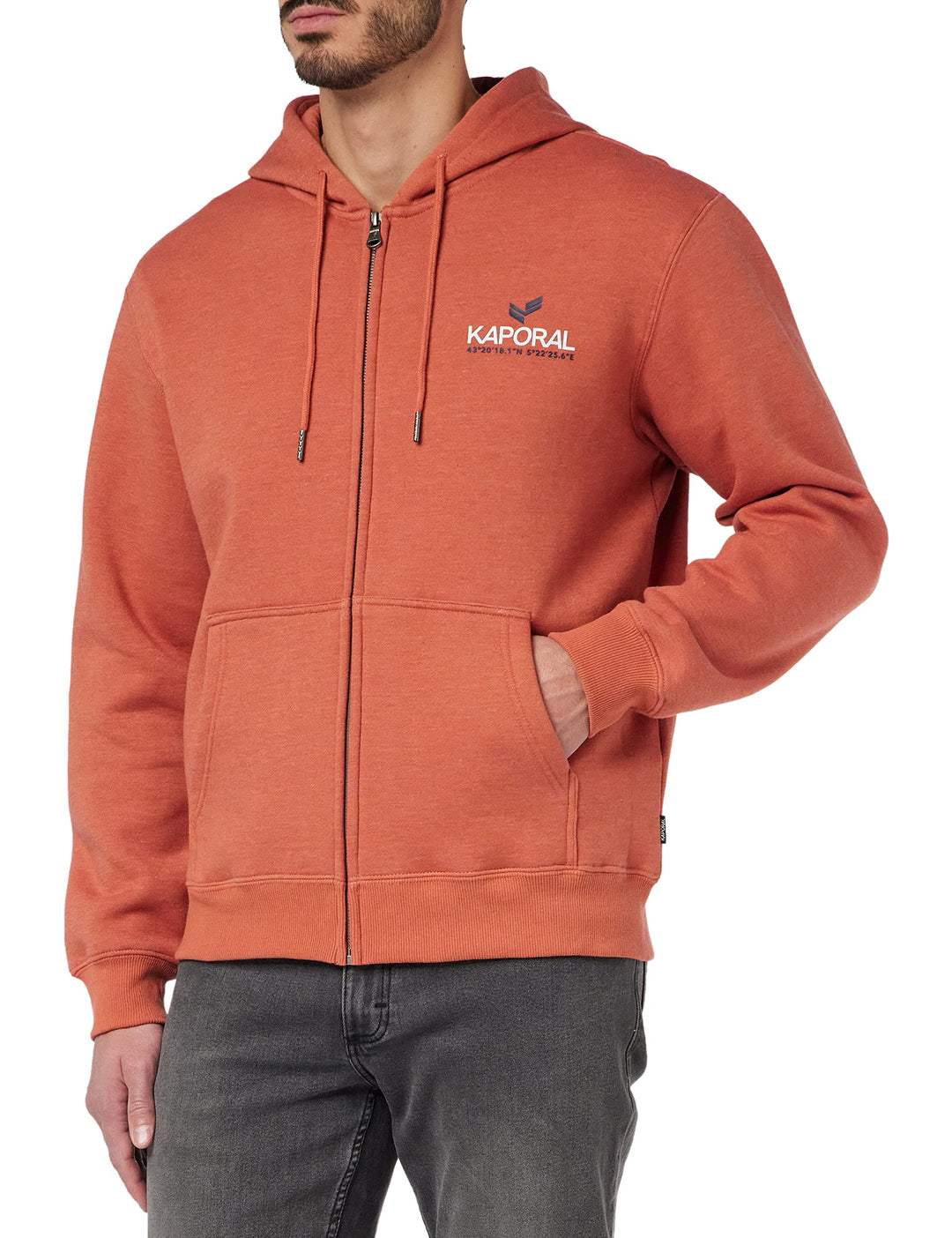 KAPORAL Herren Byla Kapuzenpullover S Peach Mel, S Peach Mel
