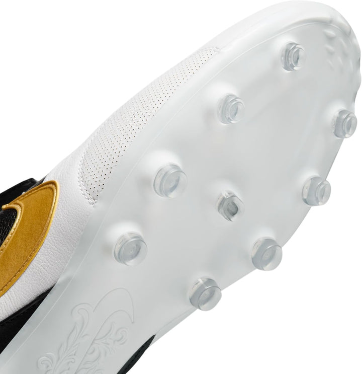 Nike Herren Premier 3 FG Low-Top Fussballschuh 40 EU White Metallic Gold Black, 40 EU White Metallic
