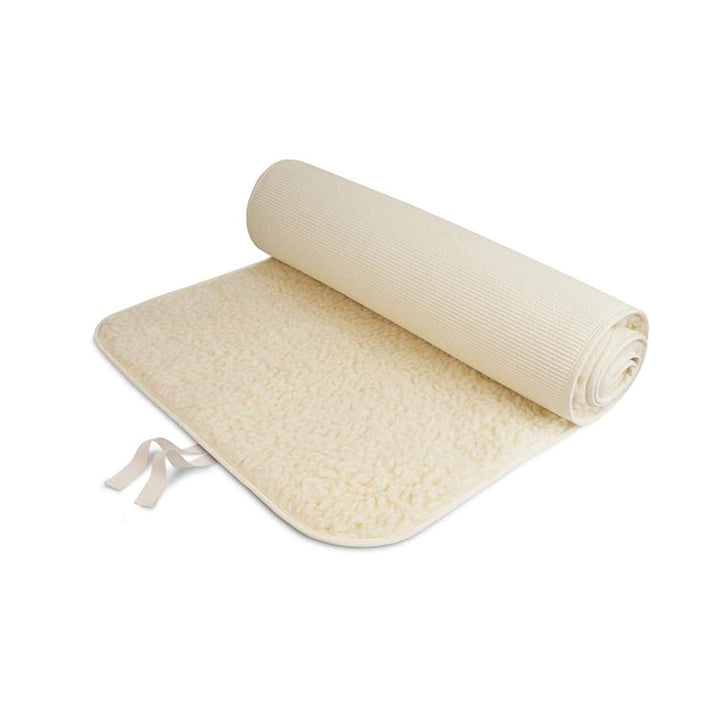 Yogamatte Professional 75 x 200 cm, Natur, umsäumt, Bindeband