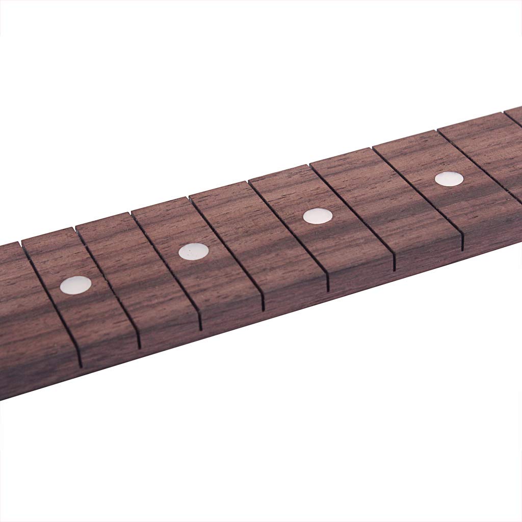 Alnicov Gitarren-Griffbrett mit Schlitzen, 21 Bünde, Palisander-Griffbrett für 3-saitige Zigarrenkas