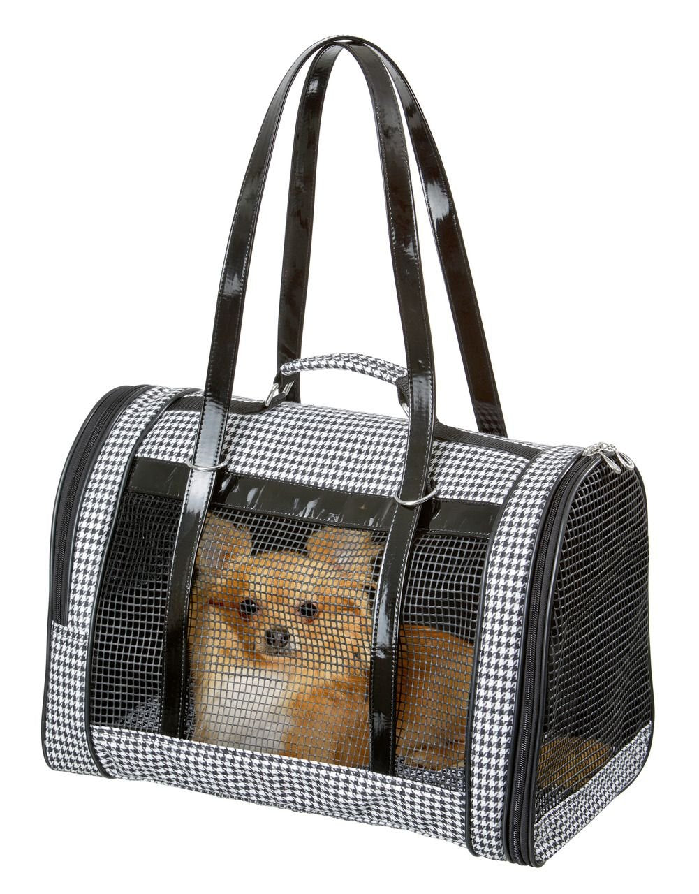 Karlie Tragetasche Pepita Bag L: 42 cm B: 24 cm H: 30 cm schwarz-weiss