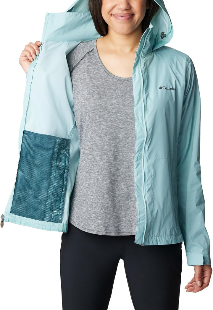 Columbia Damen Switchback III Jacket Wasserdichte Regenjacke (1er Pack) 2X Aqua Haze, 2X Aqua Haze