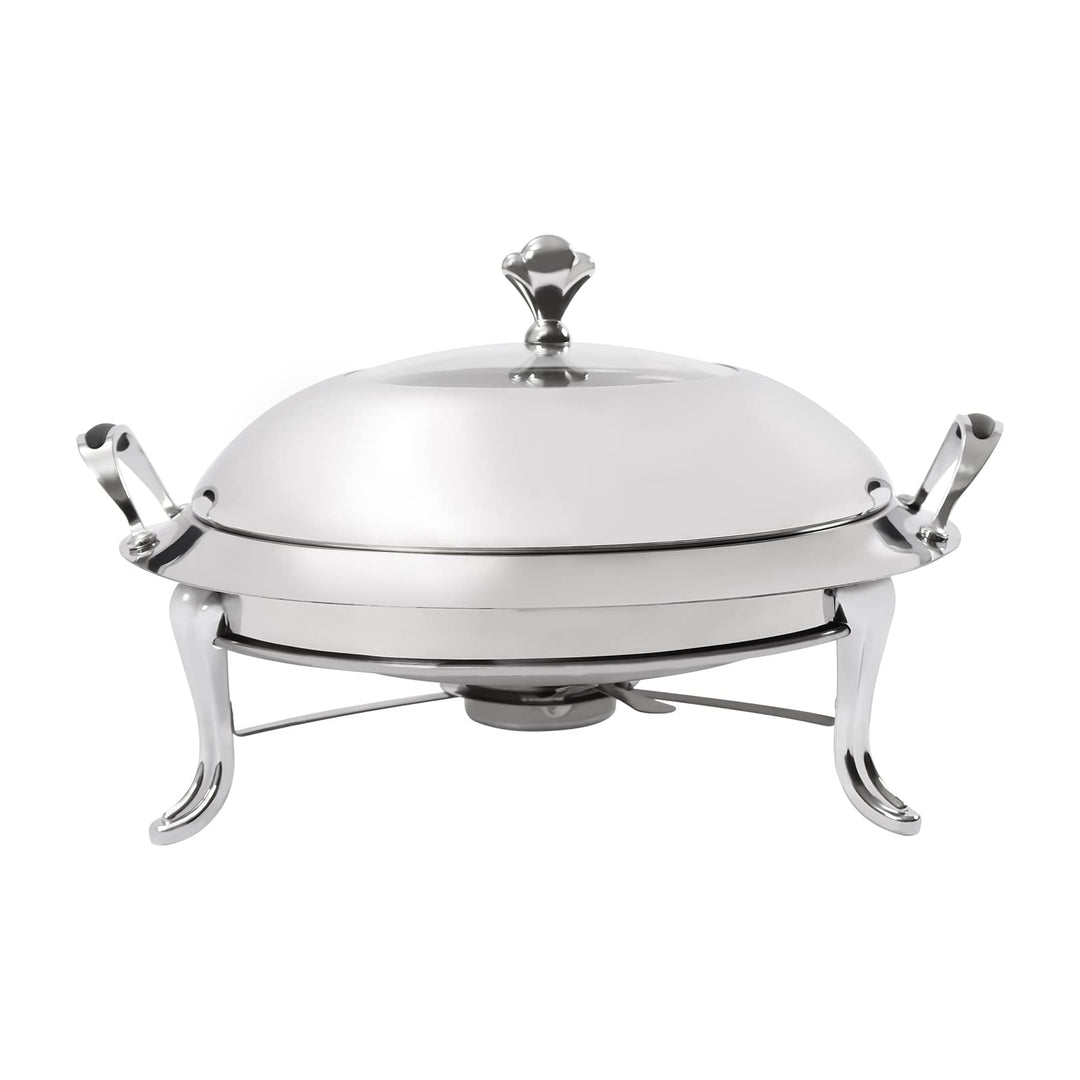 Professionelle Chafing Dish Edelstahl Speisenwärmer rund Catering Buffets Besteck Profi Behälter Ede