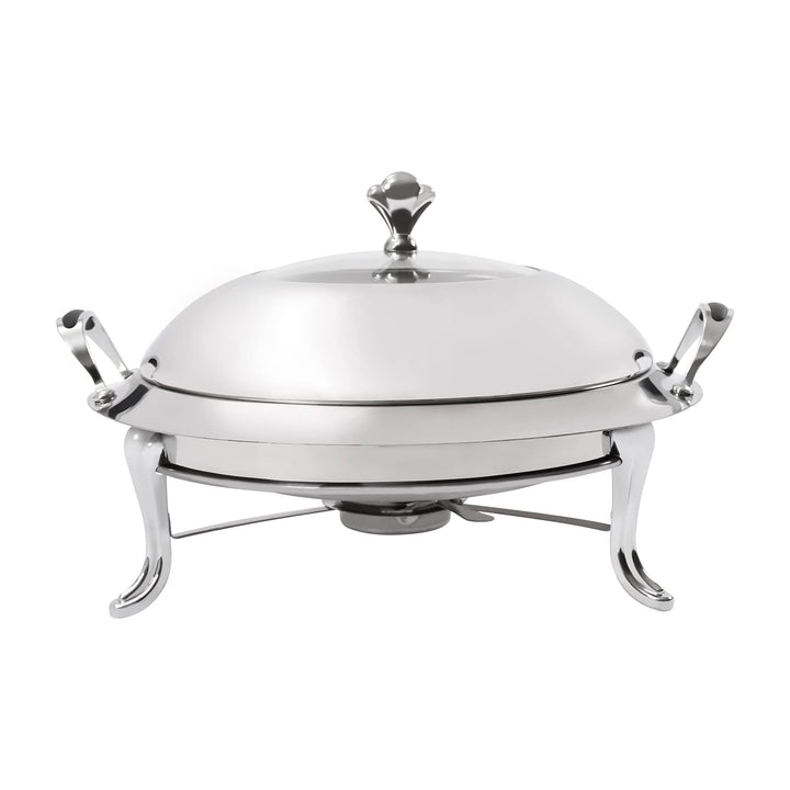 Professionelle Chafing Dish Edelstahl Speisenwärmer rund Catering Buffets Besteck Profi Behälter Ede