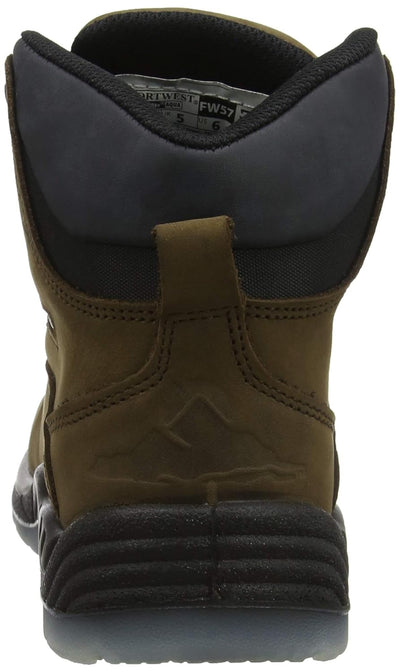 Portwest Steelite All-Wetter Stiefel S3 WR, Grösse: 38, Farbe: Braun, FW57BRR38