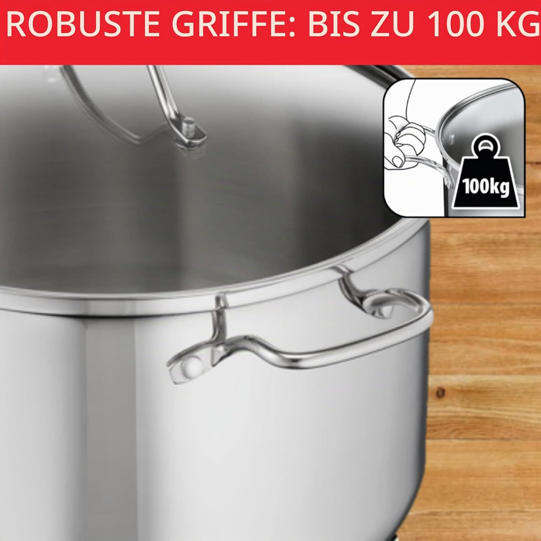 Tefal Intuition XL grosser Kochtopf, Edelstahl, 30 cm/10 l, Induktion, 5 Jahre Garantie, Edelstahl 1