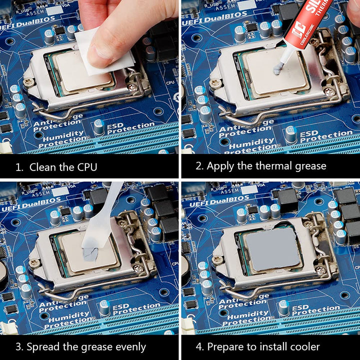Wärmeleitpaste, 18 g CPU-Wärmeleitpaste, Kühlkörperpaste für alle Kühler, CPU, GPU, IC-Prozessor, ko