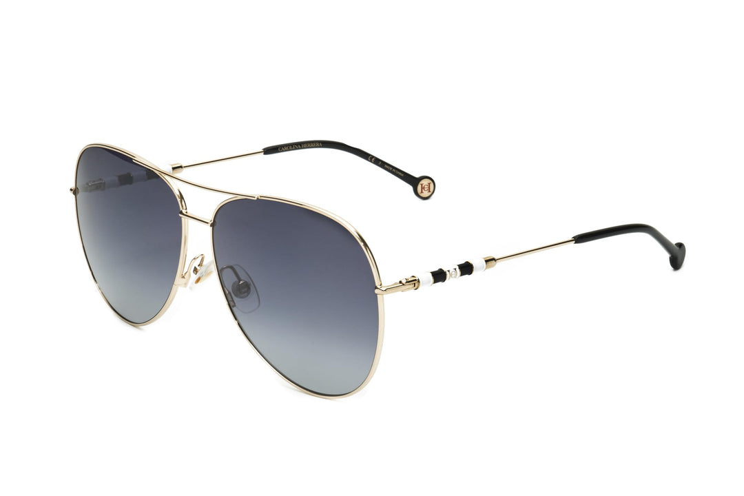 Carolina Herrera Unisex Sunglasses 64 J5g/9o Gold, 64 J5g/9o Gold