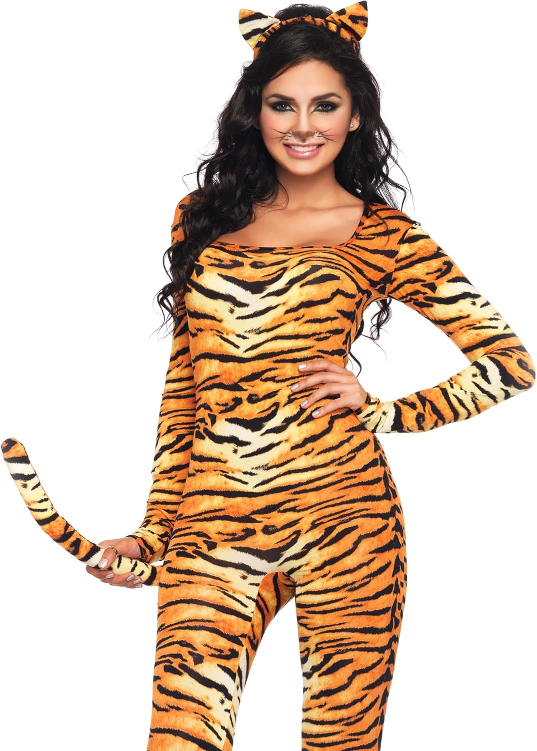 LEG AVENUE 83895 - Wild Tigress Kostüm Set, Grösse XS, orange/schwarz Grösse XS (EUR 32), Grösse XS