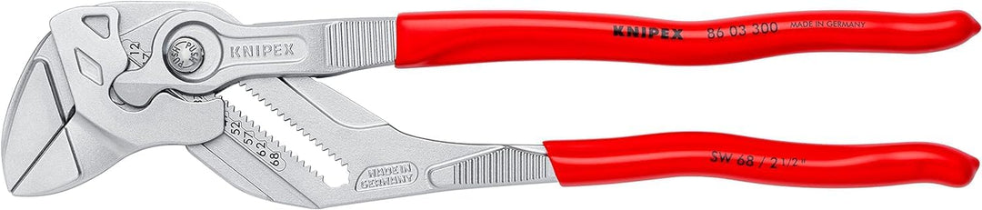 KNIPEX Zangenschlüssel, Multi-Schraubenschlüssel, Chrom-Vanadium, Rostschutz verchromt, 300 mm (SB-K